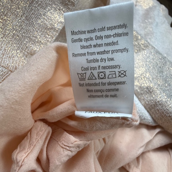 Gymboree Girls Shift Dress Rose Gold, Special Occasion, Holiday, Size 7 - Picture 11 of 11